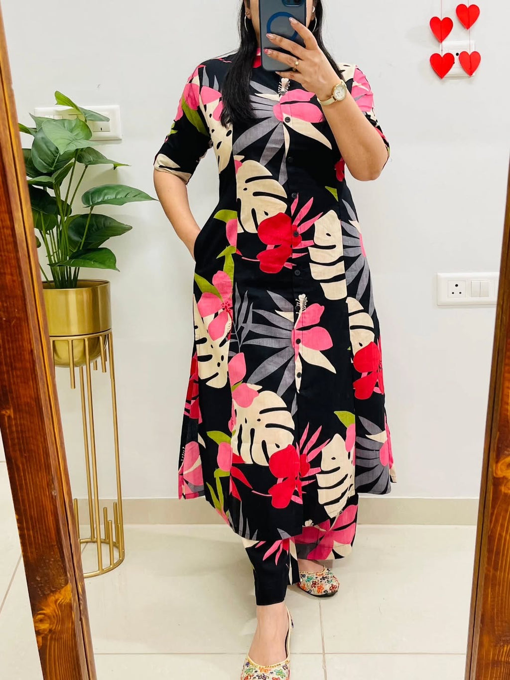 🌸 Premium Cotton Kurti Palazzo Set 🌸