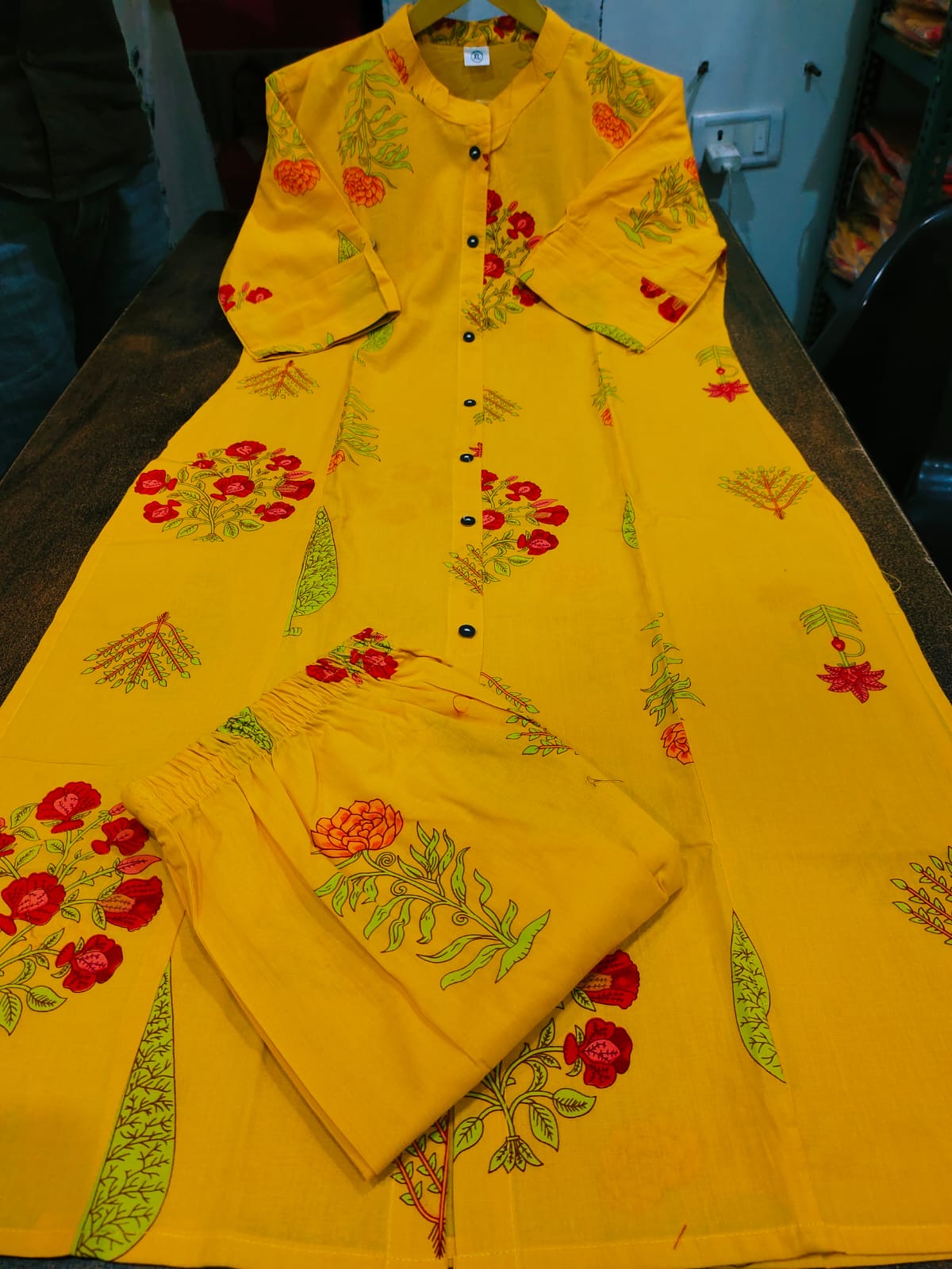 🌸 Premium Cotton Kurti Palazzo Set 🌸