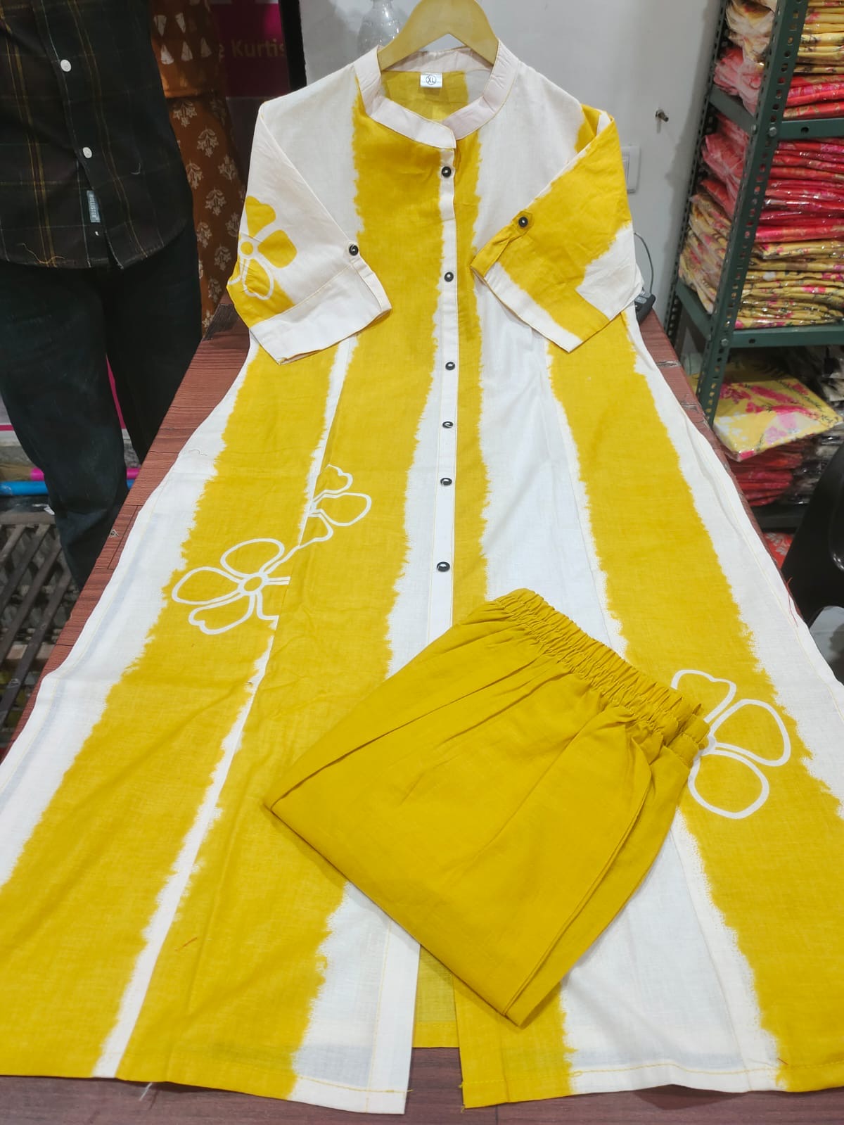 🌸 Premium Cotton Kurti Palazzo Set 🌸