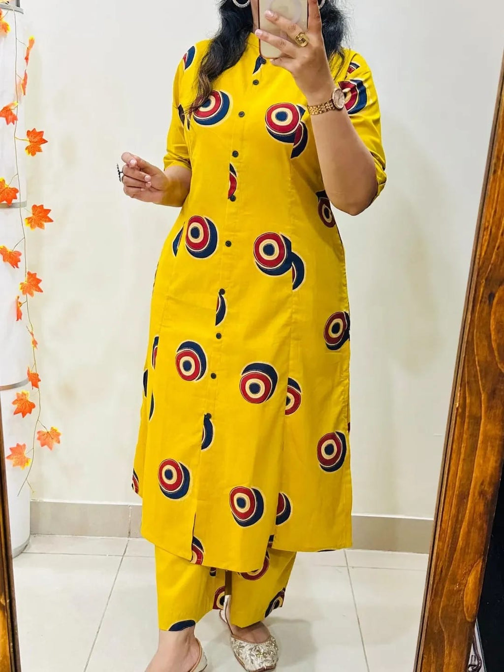 🌸 Premium Cotton Kurti Palazzo Set 🌸