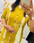 🌸 Premium Cotton Kurti Palazzo Set 🌸