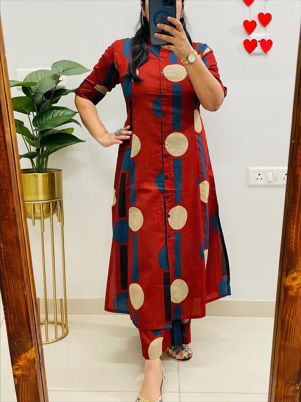 🌸 Premium Cotton Kurti Palazzo Set 🌸