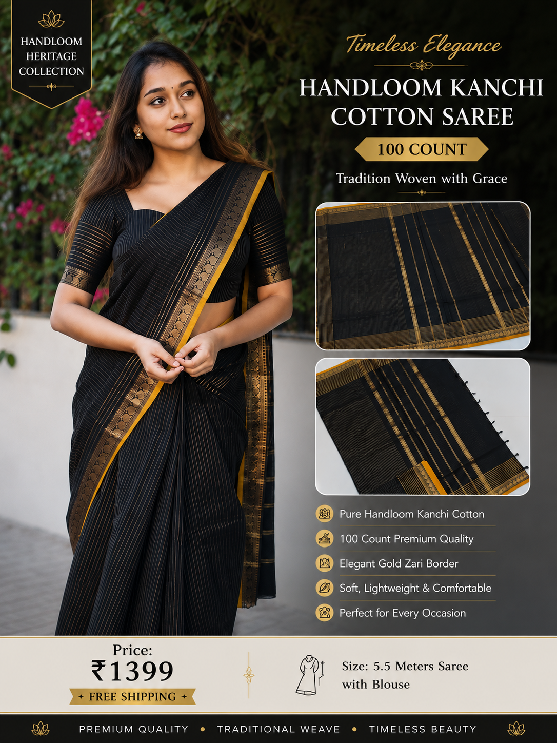 Handloom Cotton Saree