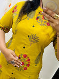 🌸 Premium Cotton Kurti Palazzo Set 🌸