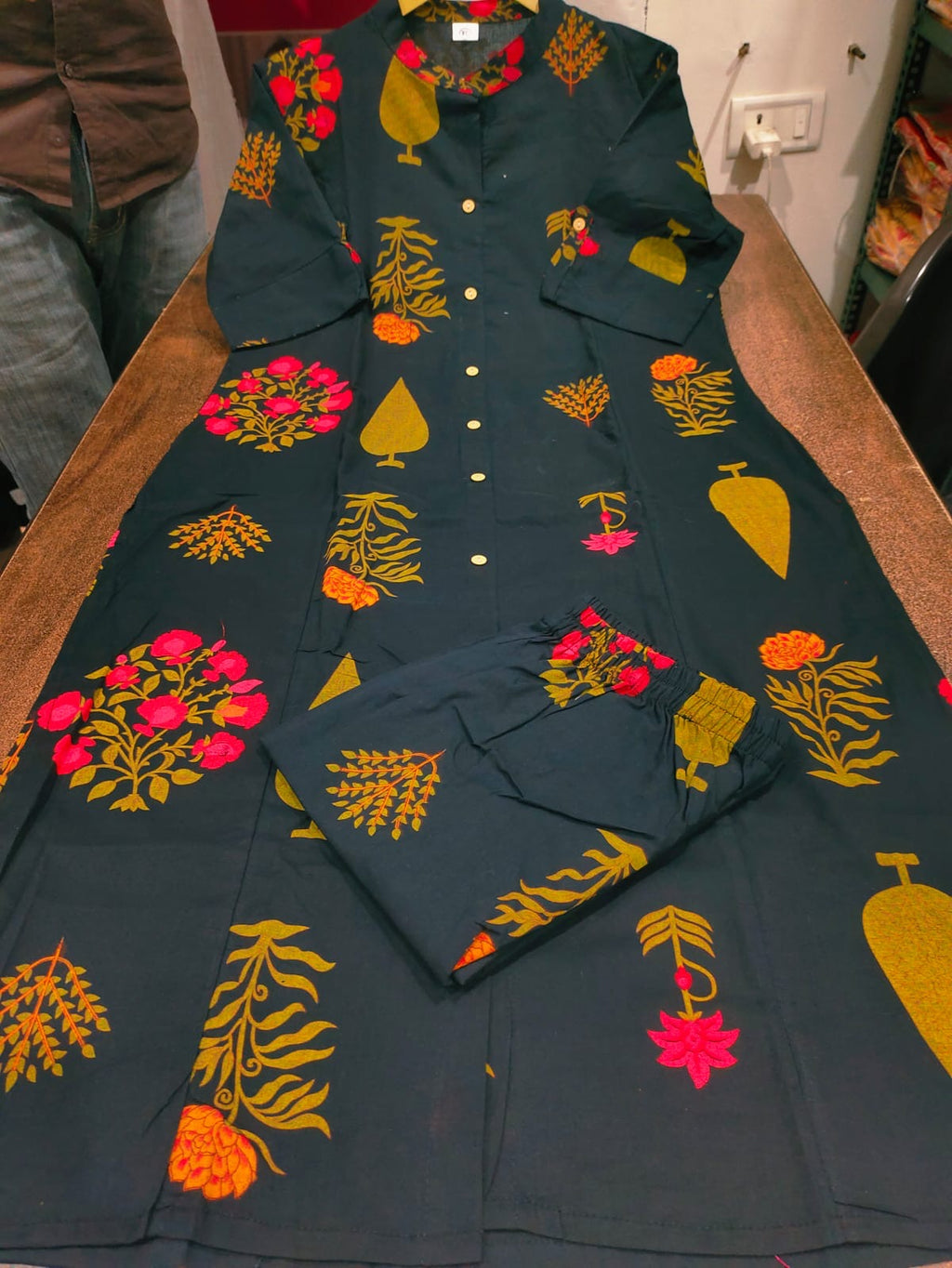 🌸 Premium Cotton Kurti Palazzo Set 🌸