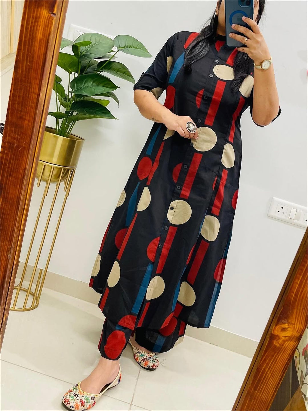 🌸 Premium Cotton Kurti Palazzo Set 🌸