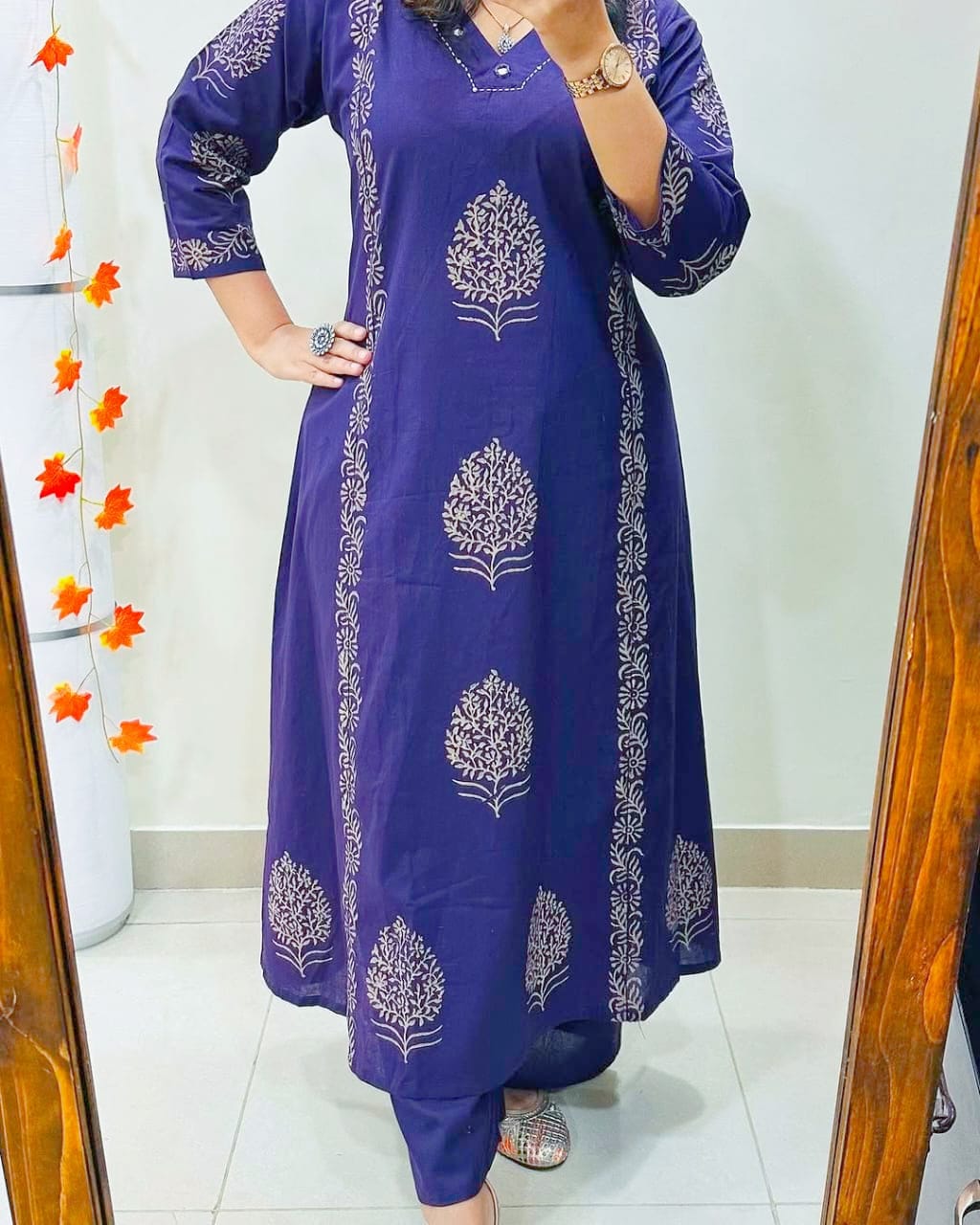 🌸Premium Cotton Kurti Palazzo Set 🌸