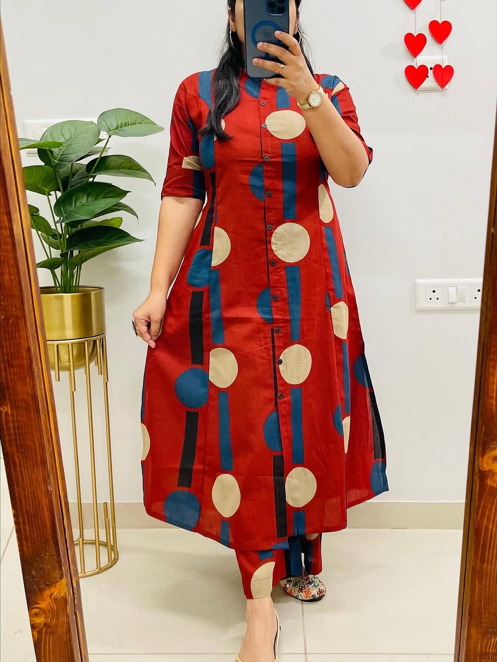 🌸 Premium Cotton Kurti Palazzo Set 🌸