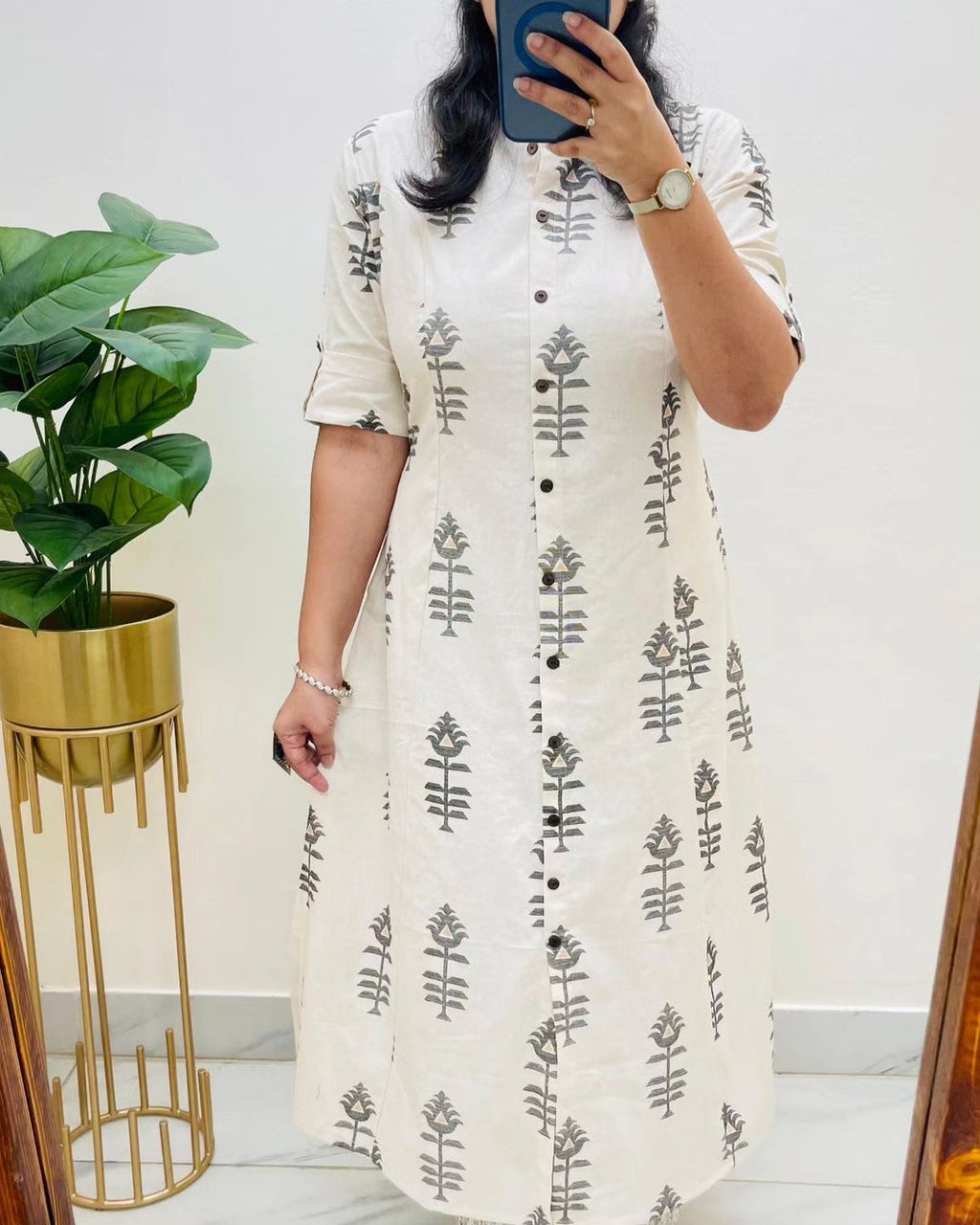 🌸 Premium Cotton Kurti Palazzo Set 🌸