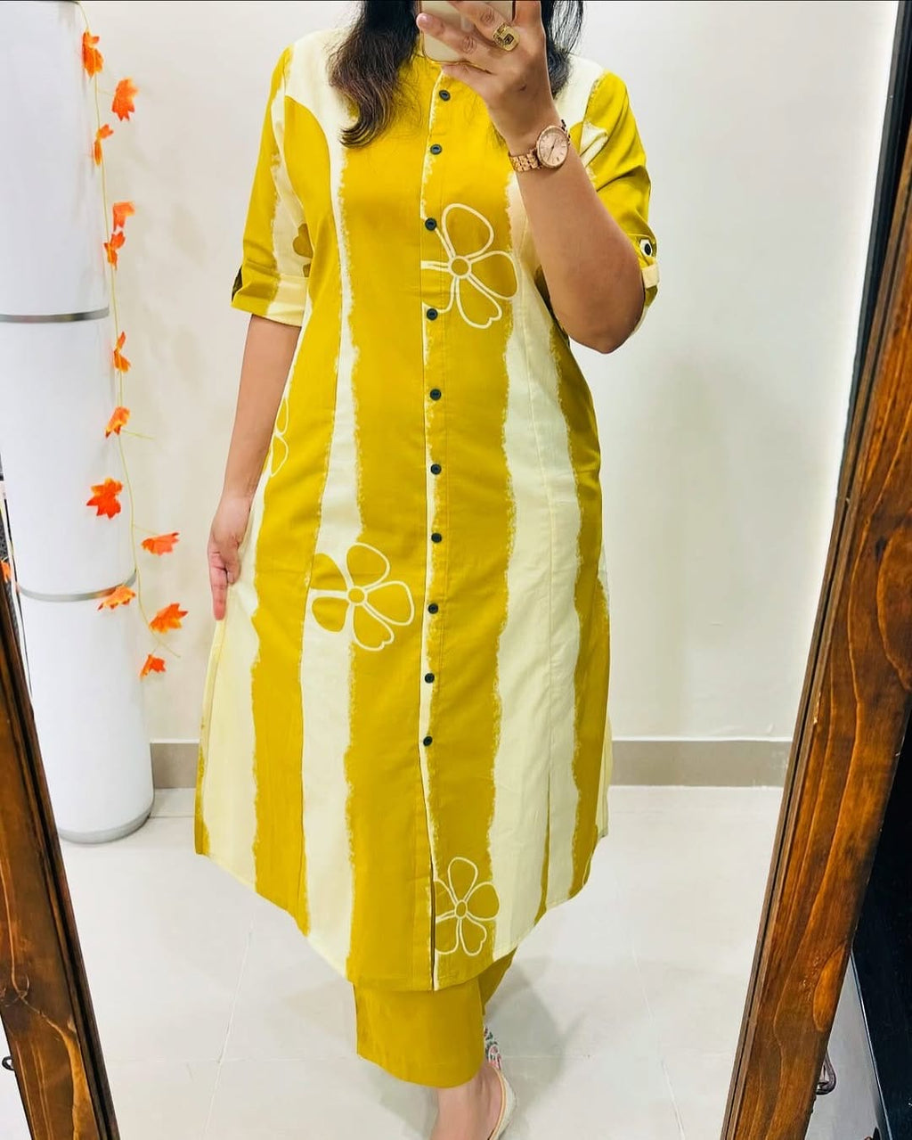 🌸 Premium Cotton Kurti Palazzo Set 🌸