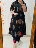🌸 Premium Cotton Kurti Palazzo Set 🌸