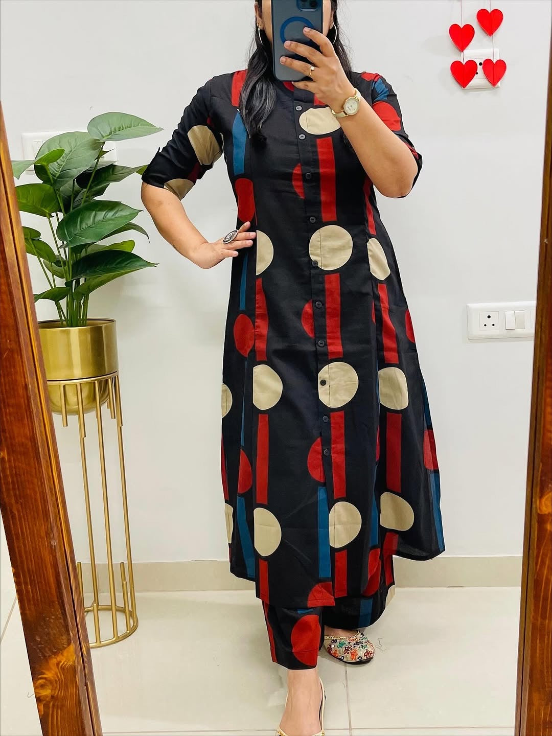 🌸 Premium Cotton Kurti Palazzo Set 🌸